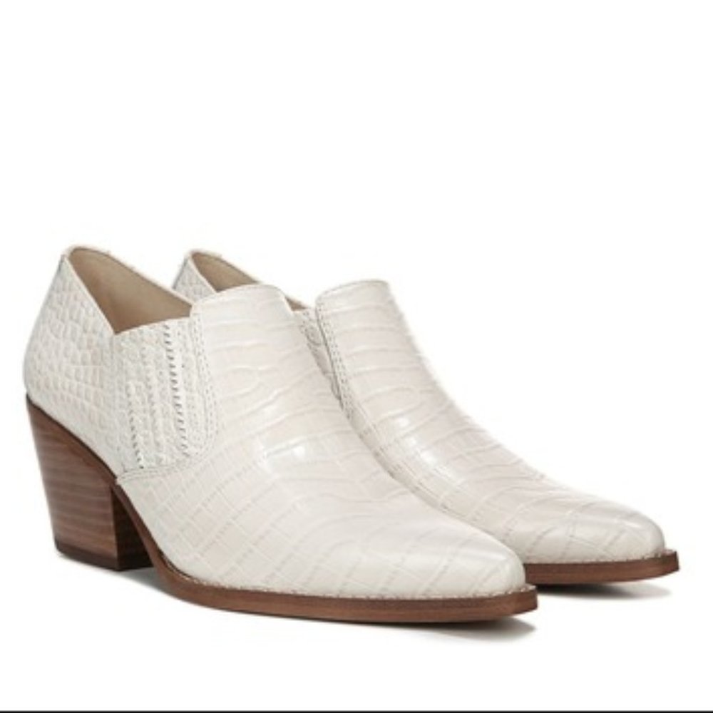 SAM EDELMAN Walton Croc Embossed Leather Bootie S6 - Picture 12 of 13